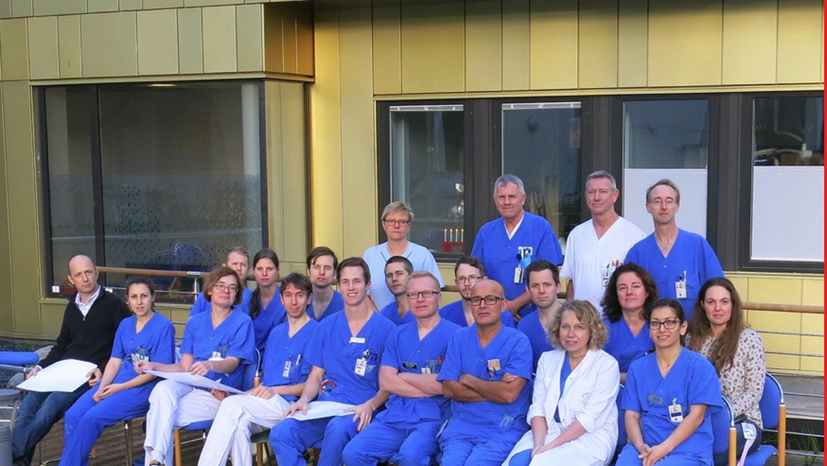 Fotot visar hur personaluppsättningen egentligen ser ut på barnakuten på Örebro universitetssjukhus. 